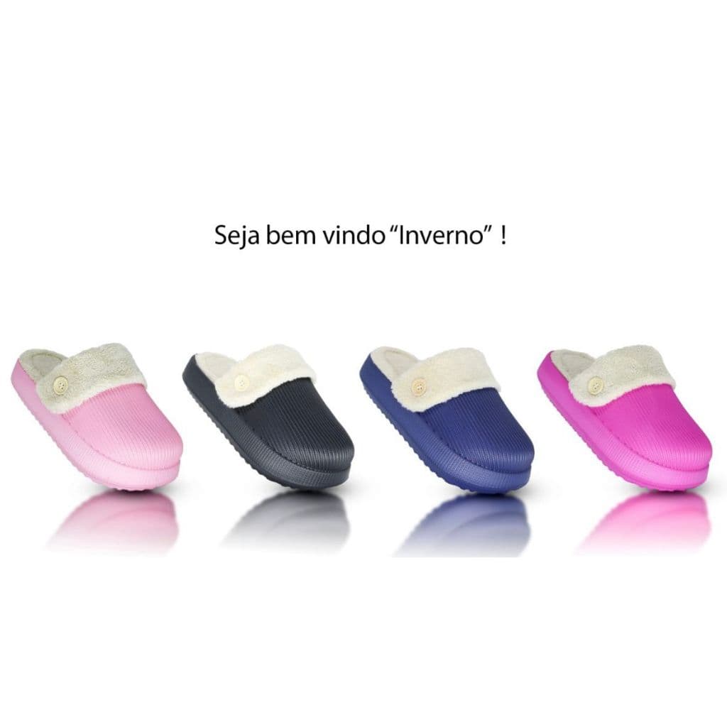 Chinelo Nuvem Pantufa Babuche Pelo Anatomico Macio Confortavel Inverno Yvate BGX81x