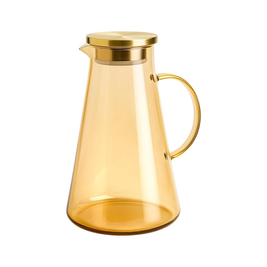 Jarra De Vidro Borossilicato Com Tampa Inox 1,8 Litros Ambar