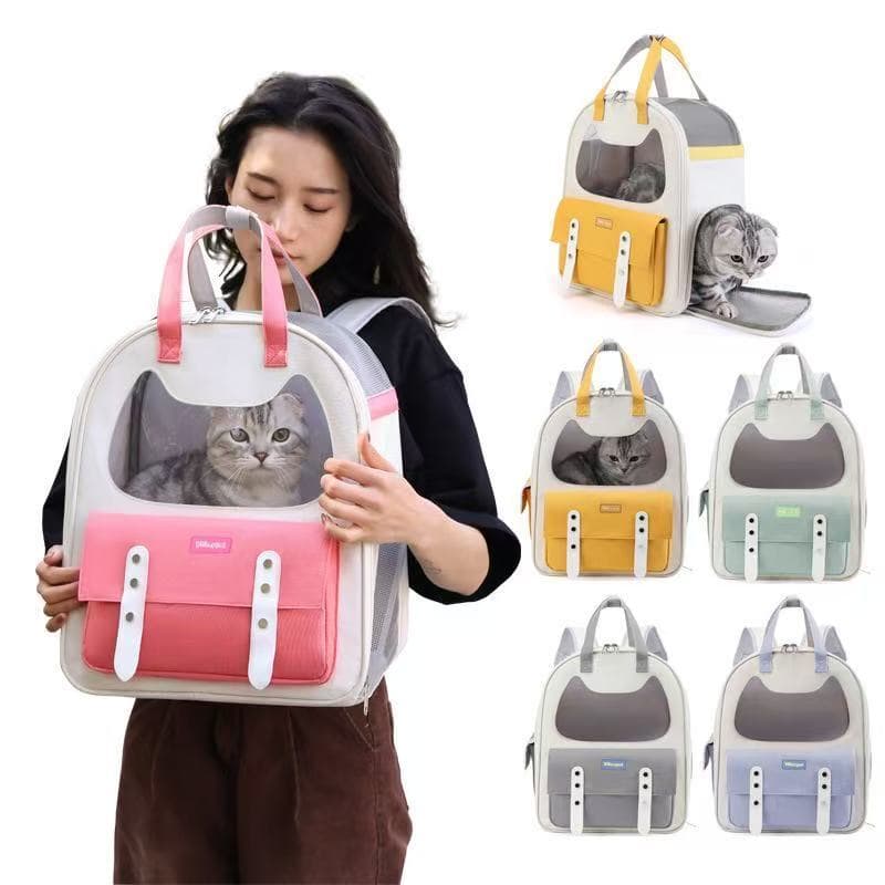Mochila Bolsa Transporte Pet Viagem Mala Avião Cães Gatos Média025-002