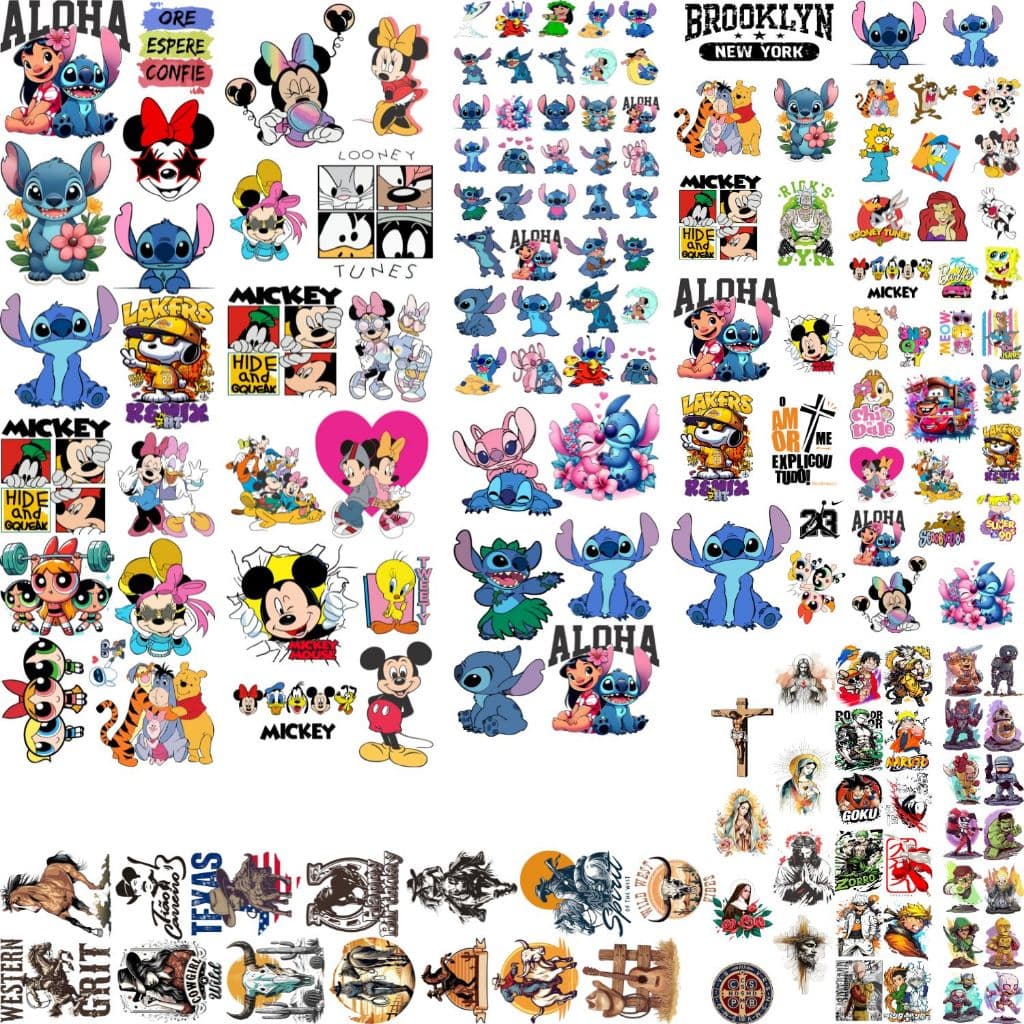 DTF Pronto Montado Para Estampar Camisetas E Tecidos ja vai Impresso e Pronto Alta Qualidade