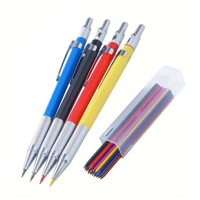 Lapiseira 2.0mm Tubo 36 Minas Grafite Colorido 12 Cores 9 CM