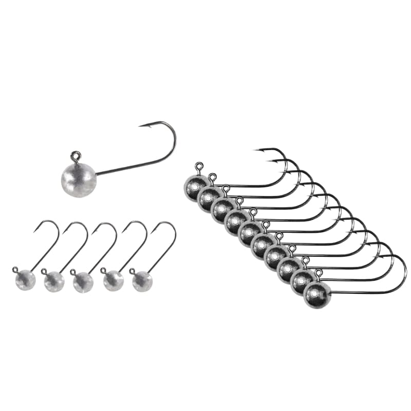 10 Jig Head aço carbono - CHUMBO COM PESO MARCADO jig head
