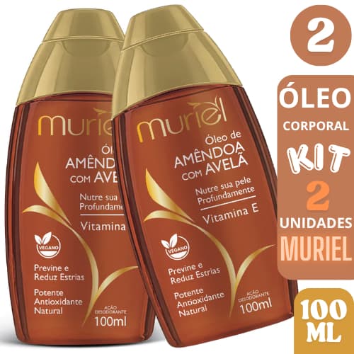 KIT 2 Óleo de Amêndoas Muriel 100ml - ESCOLHA O SEU!