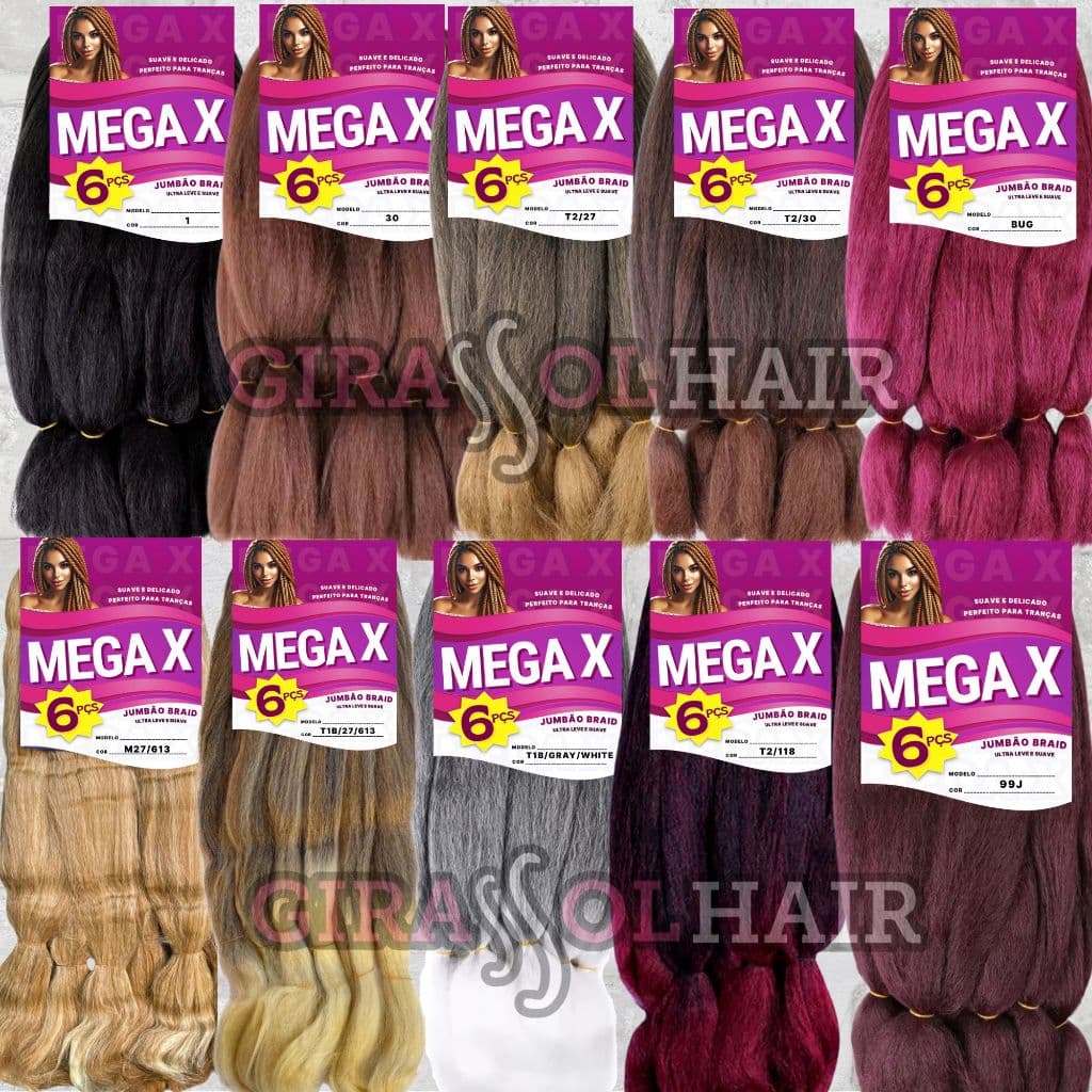 Cabelo Super Jumbão MEGA X 400 gramas - Jumbo para Trança