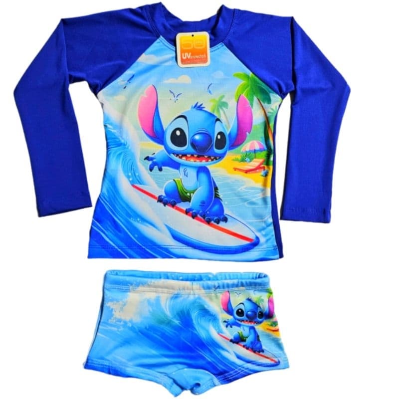 Kit Conjunto Proteção Solar Blusa + Sunga Menino Aranha Herois Natação