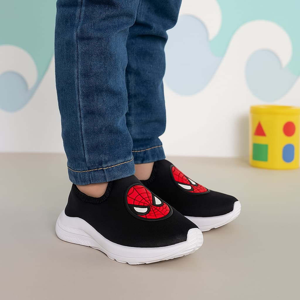 Tenis Infantil Menino Calce Facil Slip on Macio leve Confortável Volta as Aulas Dia a Dia