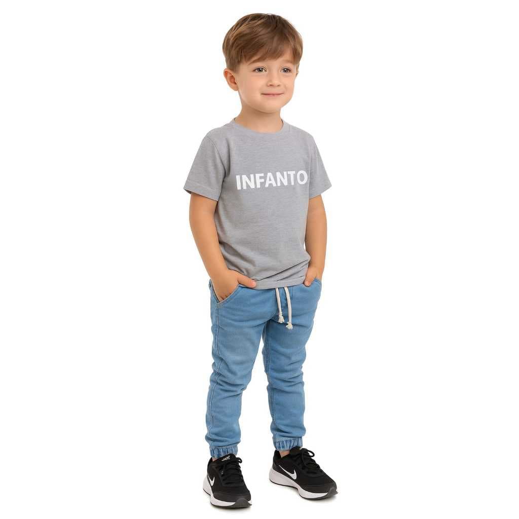 Calça Infantil Jogger Menino Sarja Cores Masculina Qualidade e Conforto .
