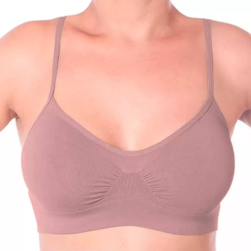 Sutiã Lupo Original Loba Sem Costura Poliamida Confort Plus Soutien Alça Fina Top S/ Bojo Confortável