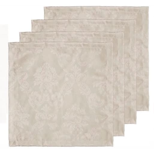 Kit 4 Guardanapos de Boca 30x30cm Jacquard Decorativo | Várias Cores
