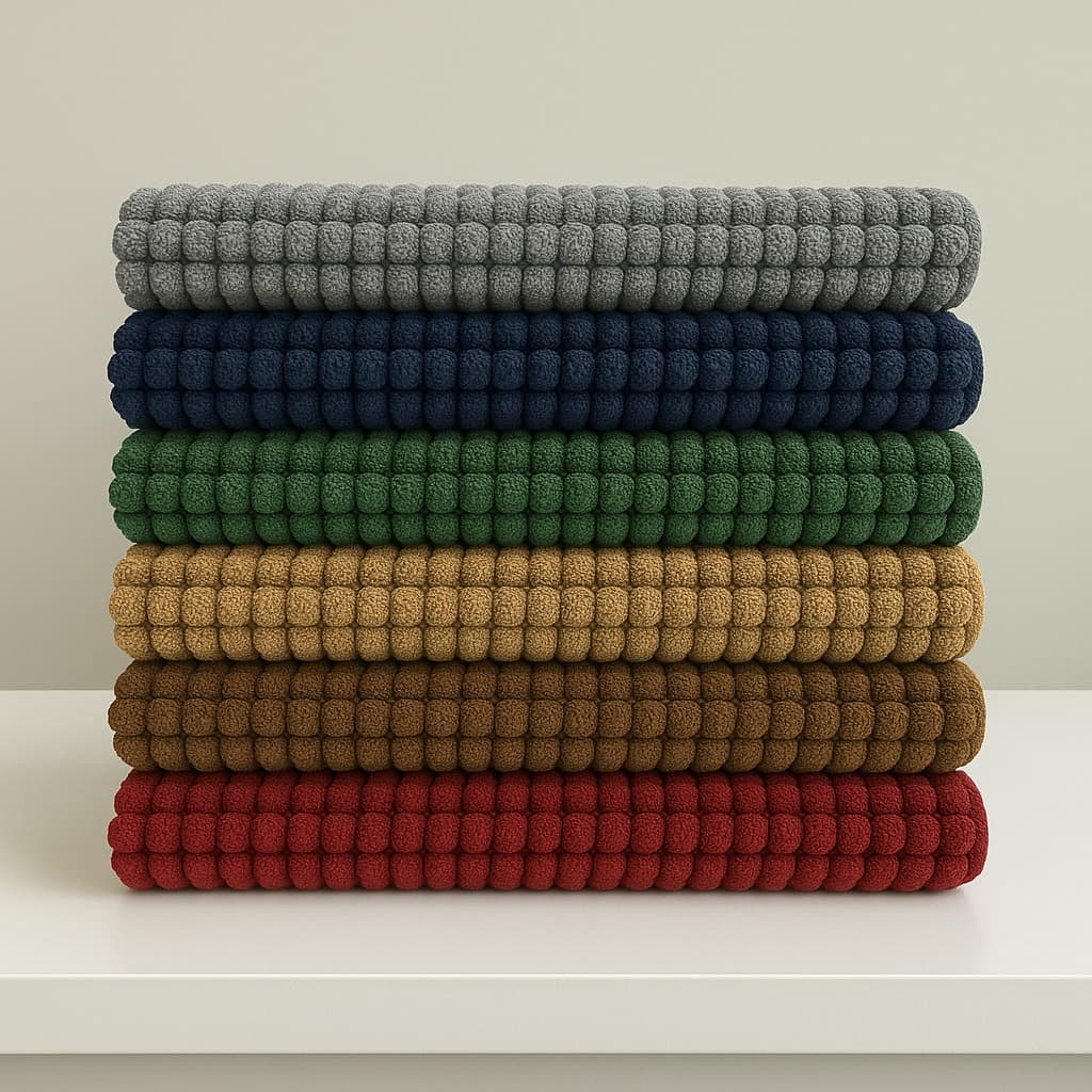 Kit de Tapete Bolinha 04 Unidades Antiderrapante Microfibra Toque Suave Super Macio