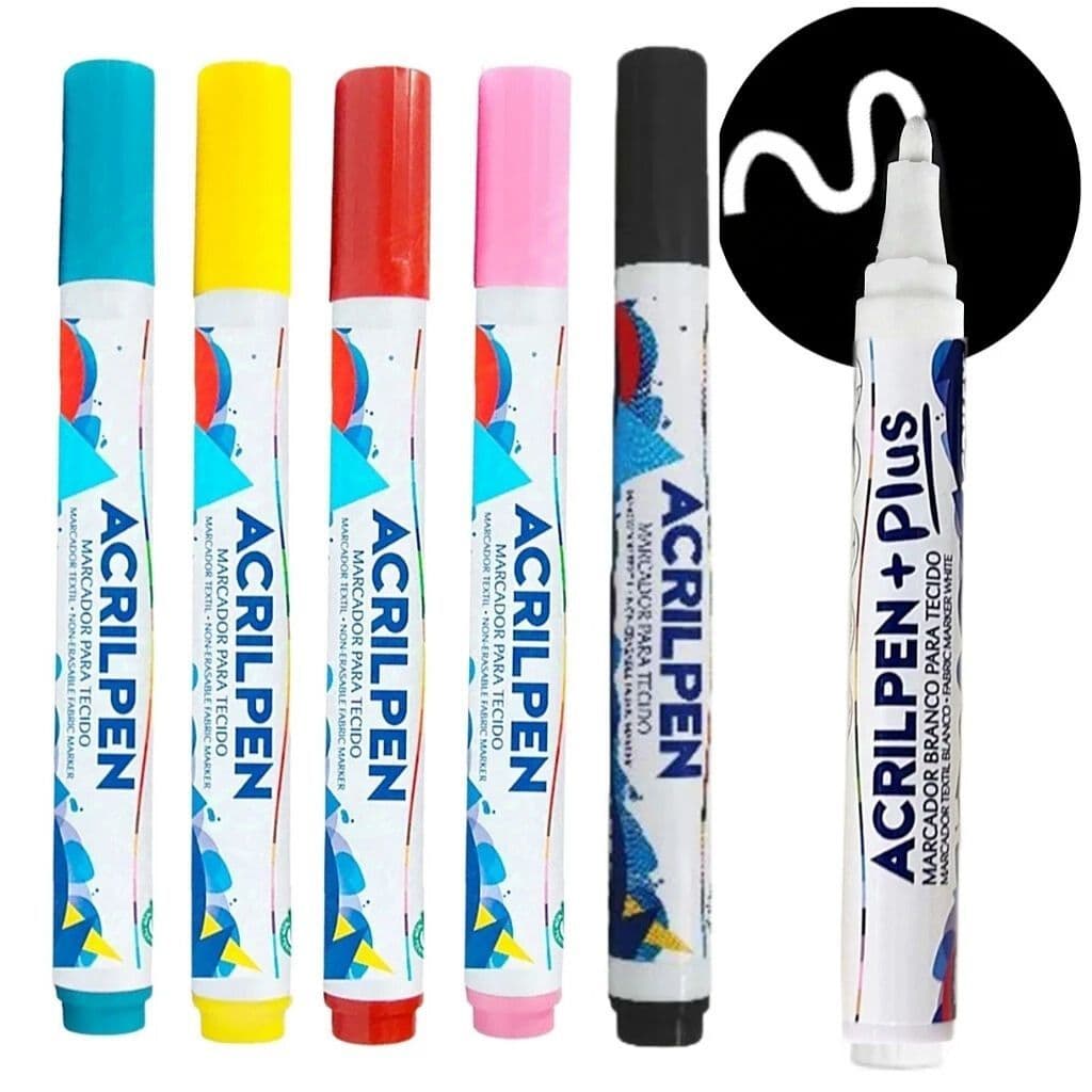 Caneta Para Tecido Acrilpen - Escolha a Cor - Acrilex
