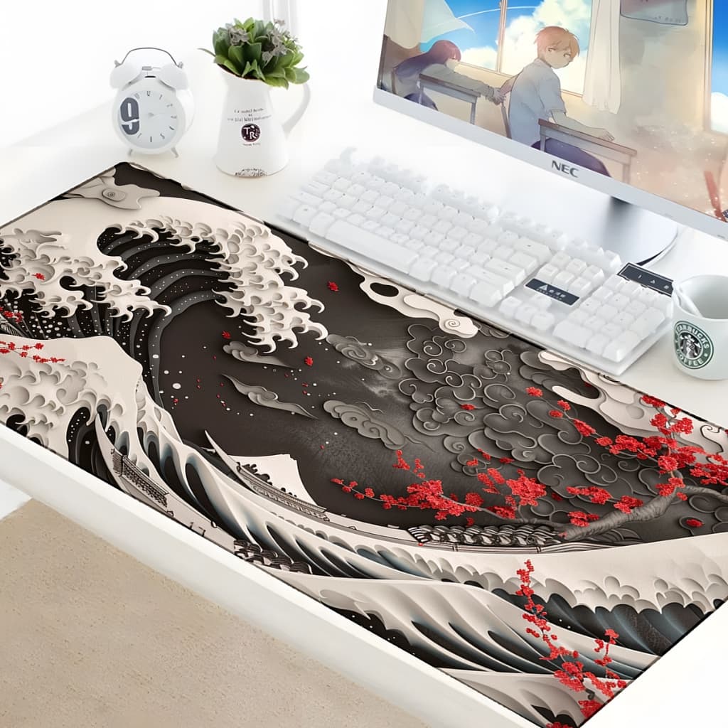 Mouse Pad Gamer Orientais  Vários Modelos Populares Setup Borda Costurada Tamanhos Diversos