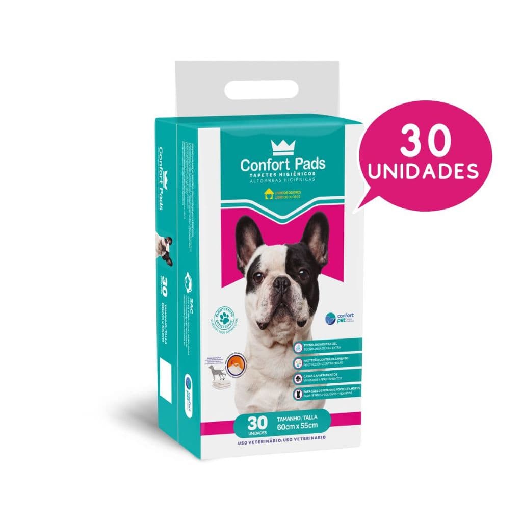 Tapete Higienico Absorvente Para Cachorro 55x60 Confort Pads