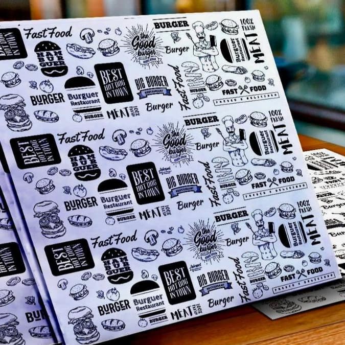 Papel Acoplado p/ Hamburguer (30x38) (40x40) (100/400 Unidades)