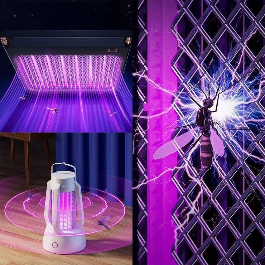 Luminaria Led Repelente Luz Ultravioleta Afasta Mosquito Luminária Emergência Lâmpada Camping