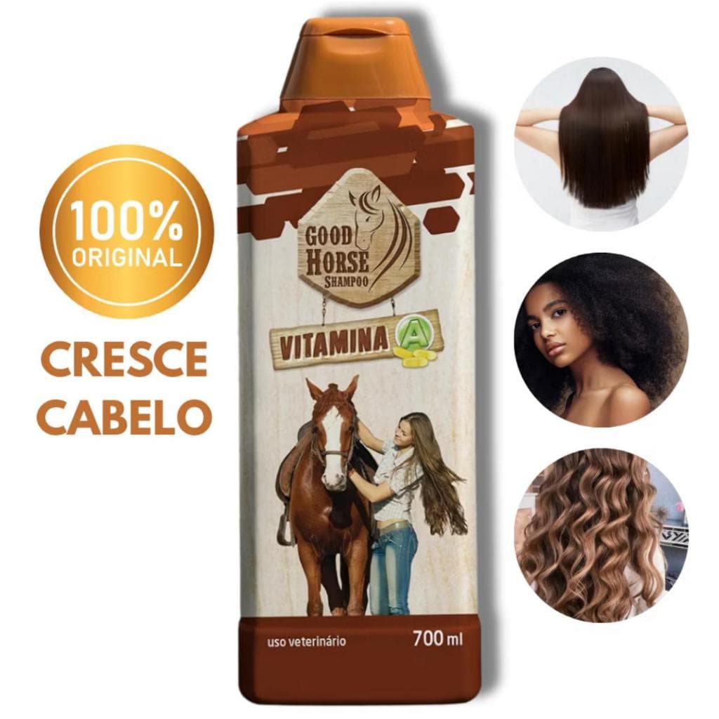 Shampoo Good Horse Cresce Cabelo Vitamina A 700ml Cavalo Crescer Cabelo Shampoo Tik Tok