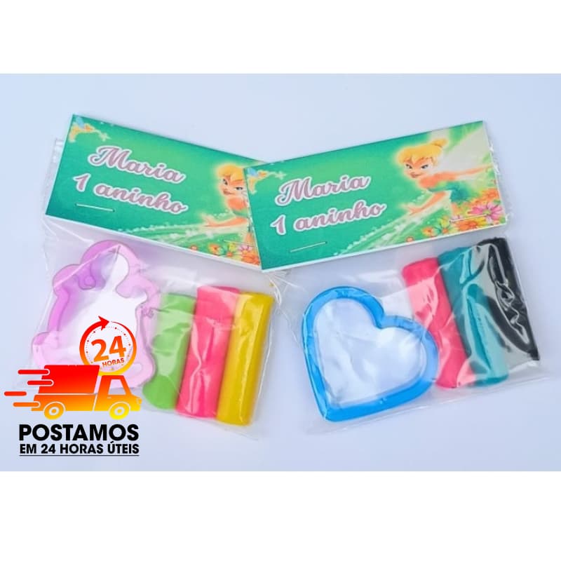 10/20/30 Kits Massinha + Cortador Personalizado LEMBRANCINHA
