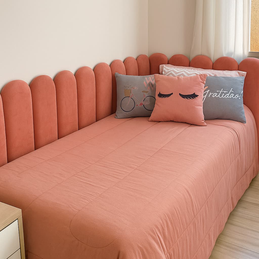 Kit Cabeceira Nuvem Adesiva Modular Estofada – Solteiro Casal Queen King | Luxo | Envio Imediato