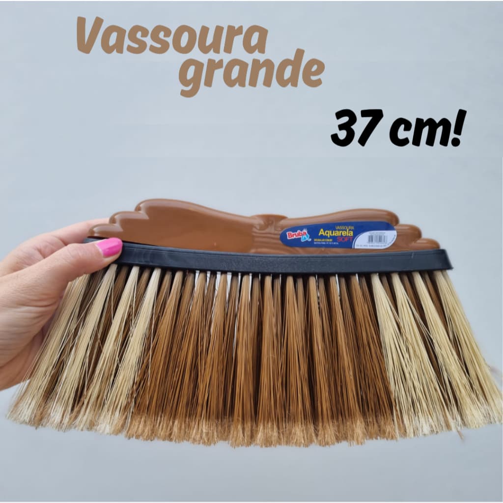 Vassoura grande nova aquarela soft macia fio estabilizado sem cabo