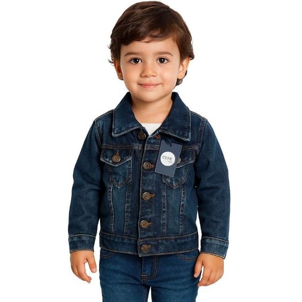 jaqueta de Sarja Menino bebê Infantil 1 2 3 Anos