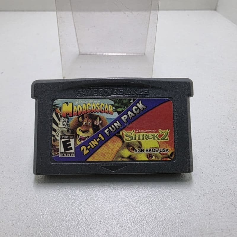 SHREK E MADAGASCAR GAME BOY ADVANCED PARALELO