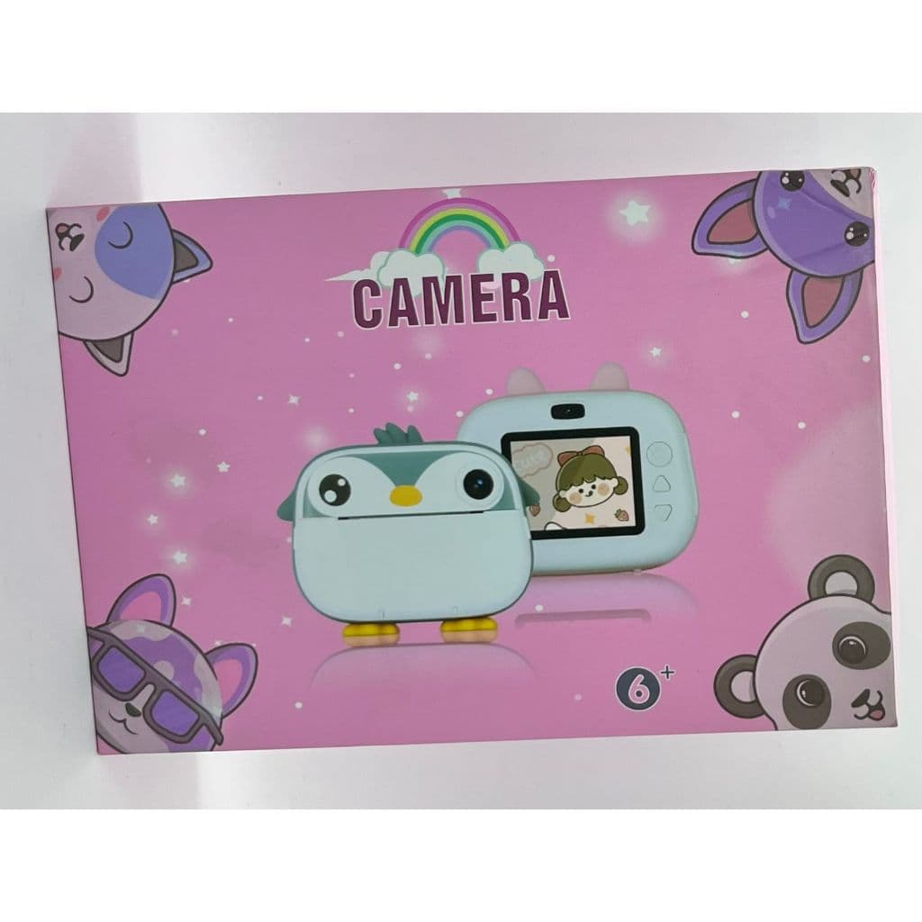 CAMERA IMPRESSORA INFANTIL COM CANETINHA PARA COLORIR