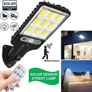 Refletor Solar LED 21W para Rua com Controle Remoto e Detecção Automática de Movimento