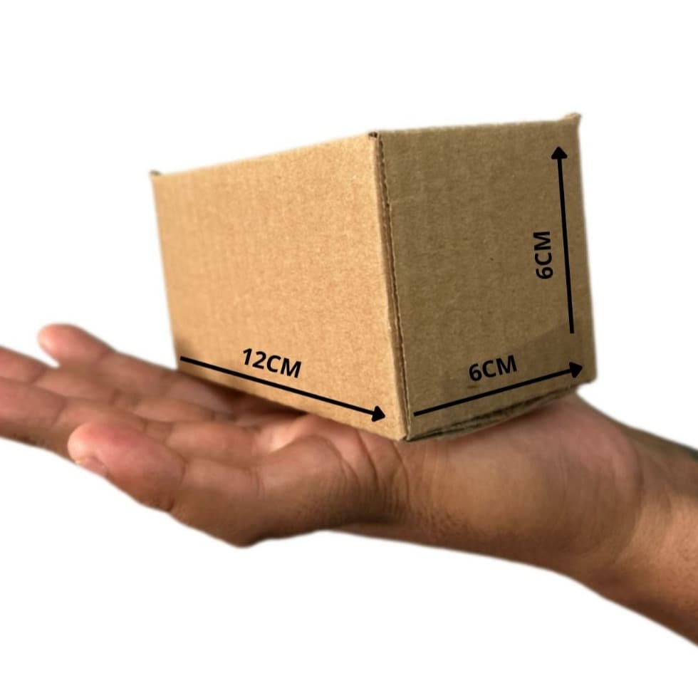 KIT C/100 CAIXAS PAPELÃO ENVIO - 12X6X6 CM-ECOMMERCE SEDEX CORREIOS PEQUENO ENVIOS SEMI JOIAS CAIXA PEQUENA PAC CORREIOS