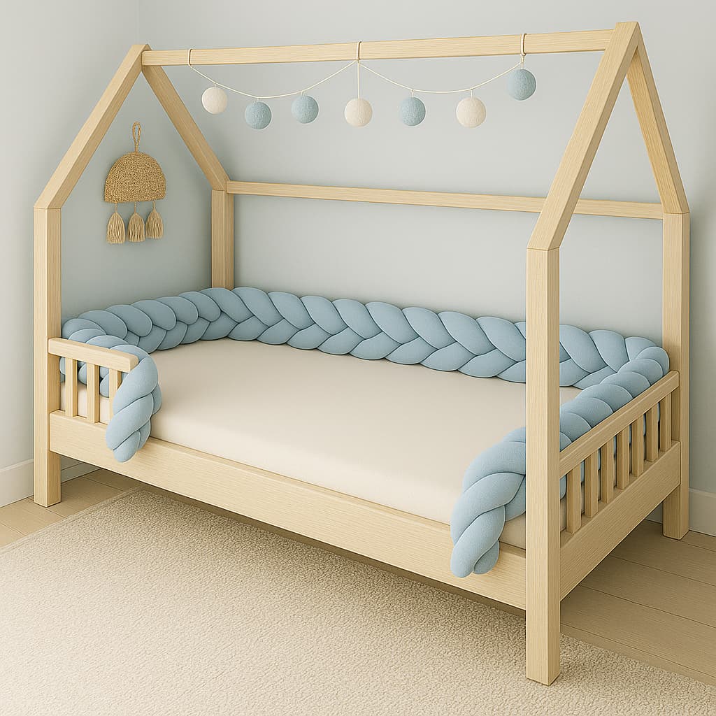 Trança para Lateral De Berço Avulsa 6,5/7,5 Metros Para Camas De Solteiro/Mini/Montessoriano/ Casal