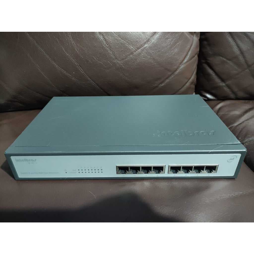 Switch Intelbras Sf802af 8 Portas 10/100 Poe