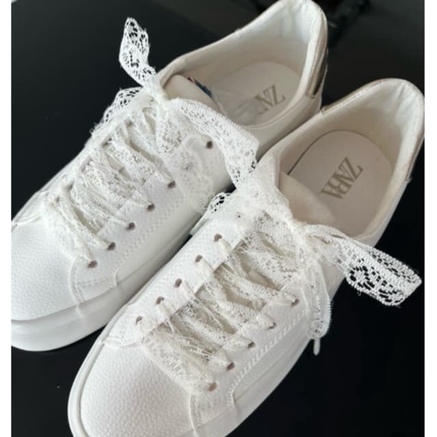 Cadarço de Renda Off White – 15mm/1,5cm | Par com 1,40m de Comprimento