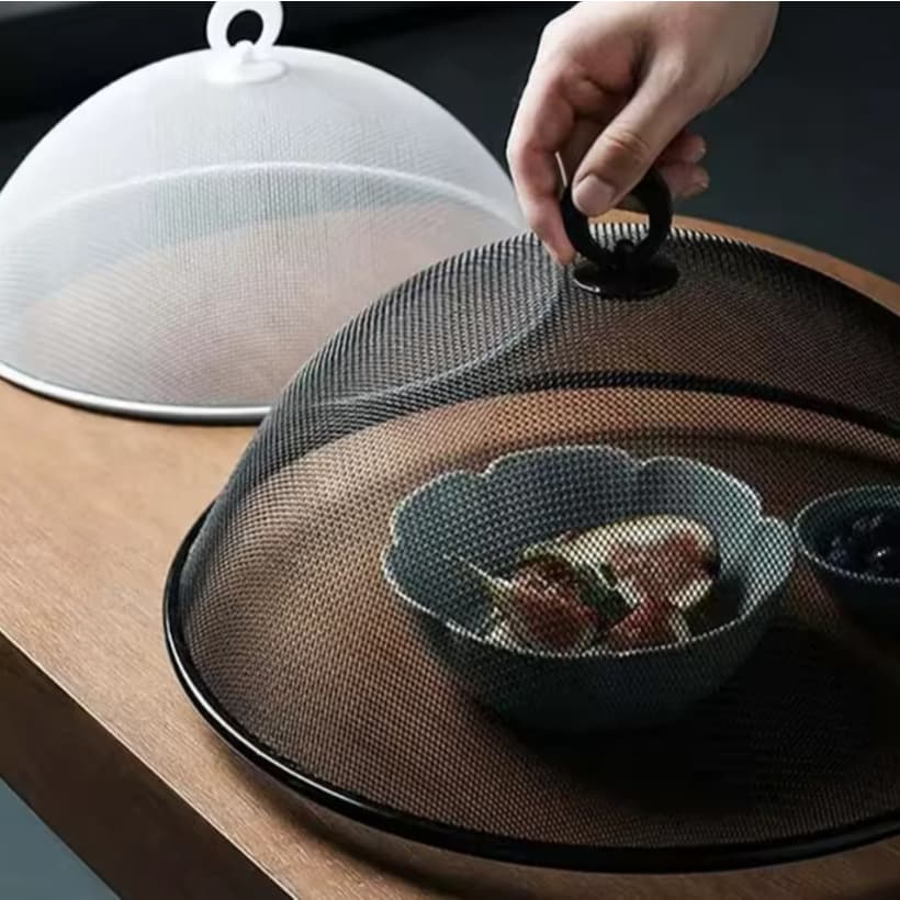 Tela Protetora De Alimento Grande Tampa Metálica Anti Mosca Cozinha Envio Rápido