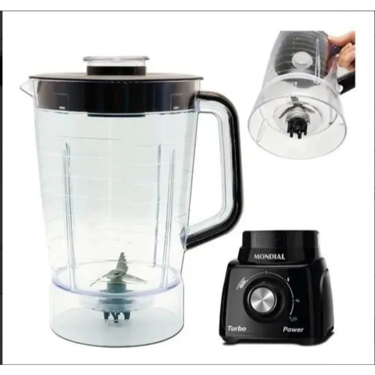 Copo Jarra para Liquidificador Compatível Mondial Turbo Power L-99 FB – ( Atenção AO Modelo)