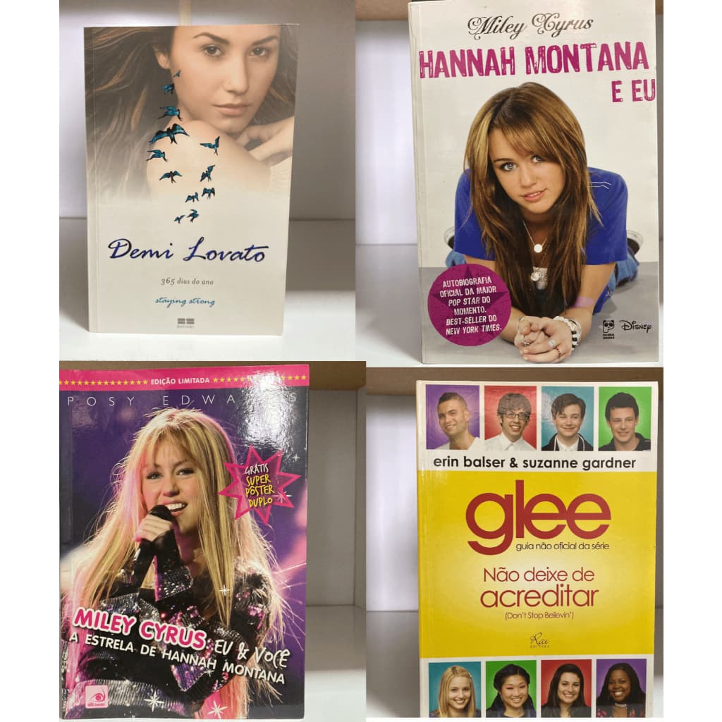 Livros Variados, séries e cantores