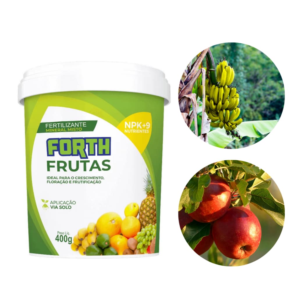 Forth Fertilizante Adubo Frutas 400g Floração E Frutificação 400g NPK + 9 aplicação via Solo