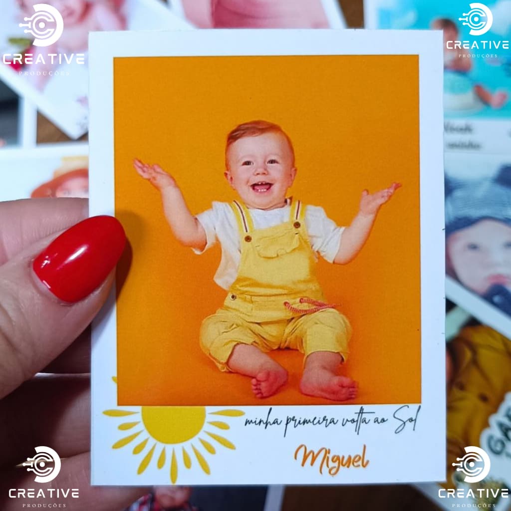 Foto Imã Geladeira - Lembrancinha-Aniversário- Batizado- Formatura-Personalizado-Tamanho 7x9cm-