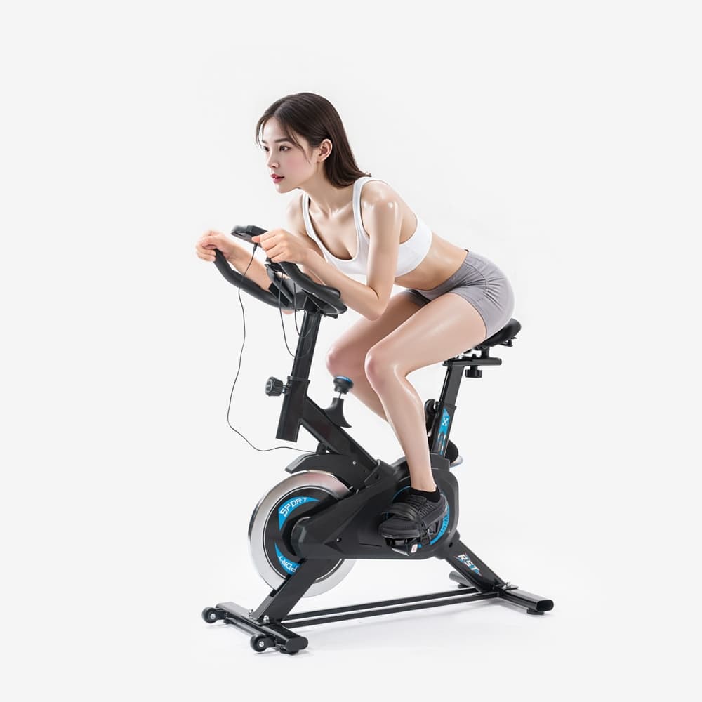 Bicicleta Ergométrica  Vermelho&Azul ártico Bluetooth 2.0  Jogos AR para Spinning Mecanica Gallant Elite Roda de Inércia