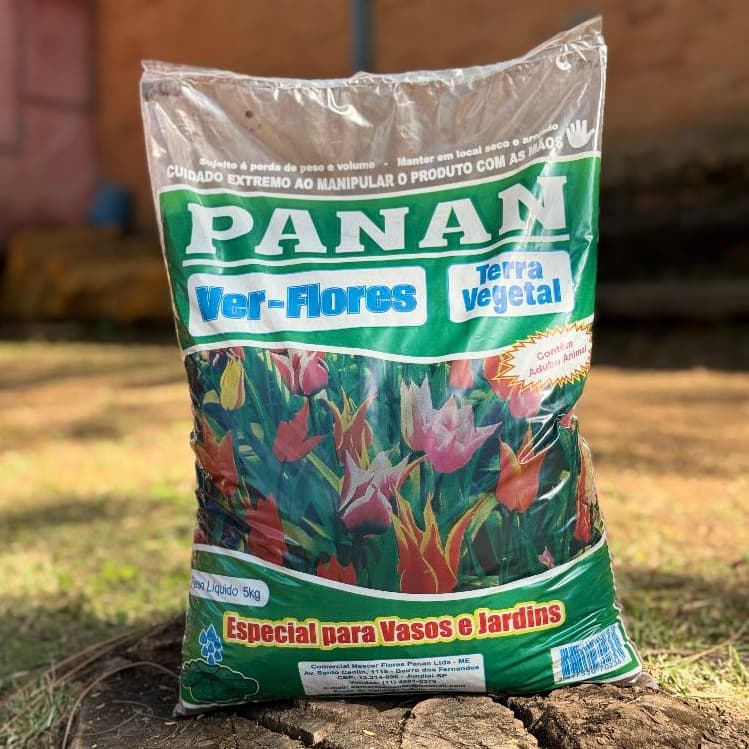 Terra Vegetal Orgânica Adubada com Húmus até 20KG