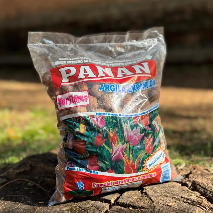 Argila Expandida Saco 1Kg -  Paisagismo Drenagem Vasos Jardim Decoração