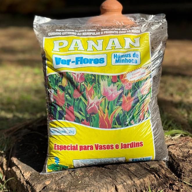 Humus de Minhoca Misto2 Kg, 5Kg, 10Kg, 20Kg Para Vasos de Flores, Hortas e Jardinagem