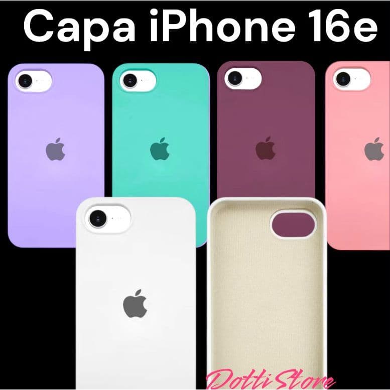 Case Capa Capinha Aveludada para iPhone 16e