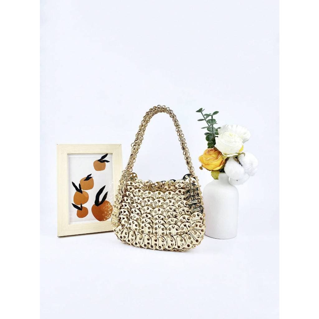 Moda metal lantejoulas saco tecido banquete telefone móvel saco crossbody saco saco das senhoras