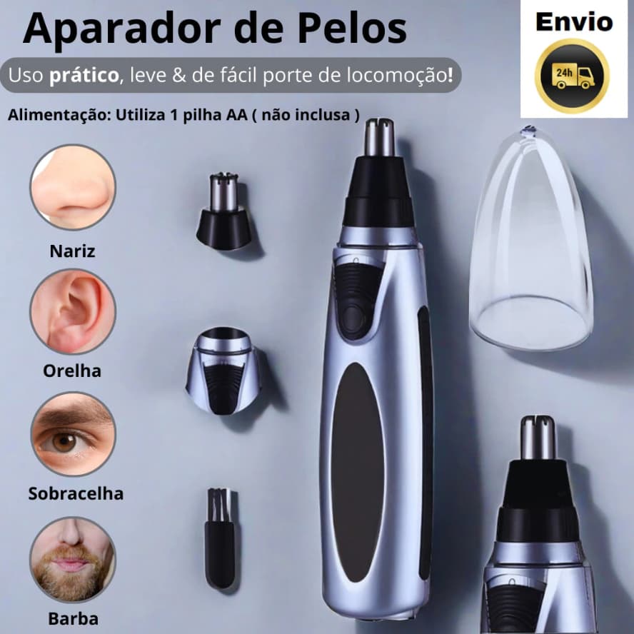 Nariz elétrico aparador de pêlos automático impermeável lavável portátil barbear elétrico