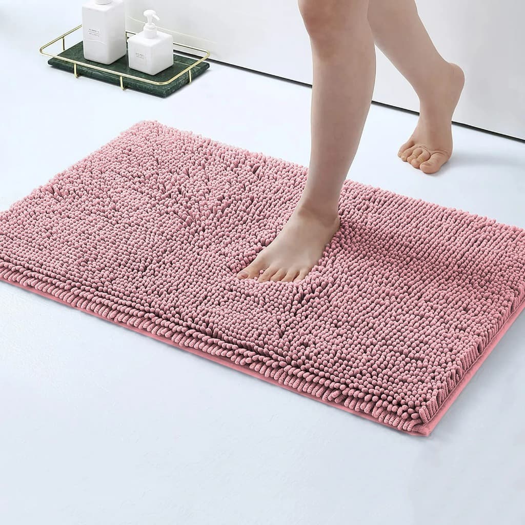 Tapete Bolinha Macarrão Banheiro Antiderrapante 40x60 Microfibra