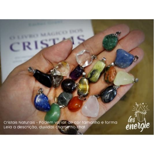 Seleção Premium Escolha o seu Pingente ou Pedra Natural Rolada Bruta