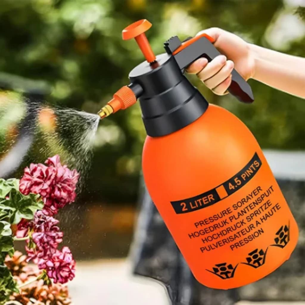 Pulverizador Spray Alta Pressão com Trava Jardinagem Borrifador Multiuso Plantas Limpeza