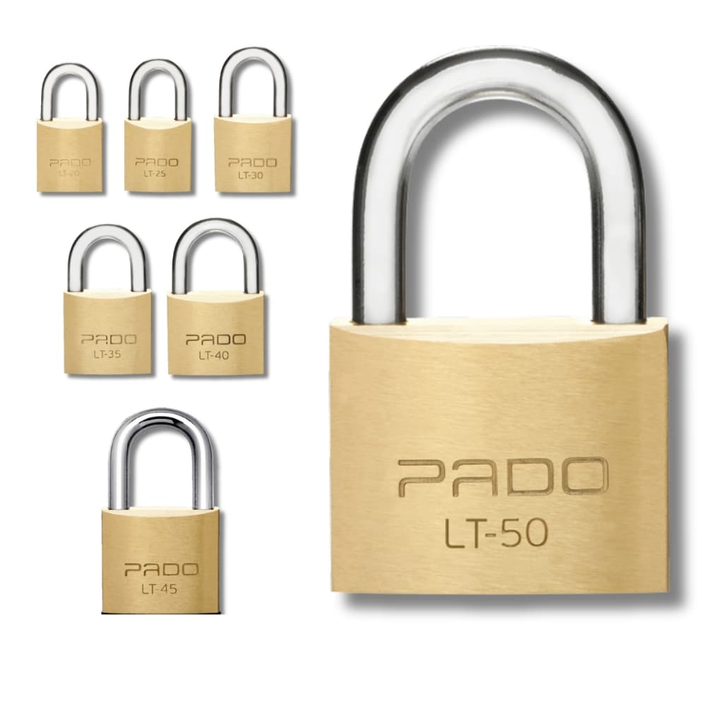 Cadeado Pado com 2 Chaves Para Portão, Janela, Armário 20mm 25mm 30mm 35mm 40mm 45mm 50mm
