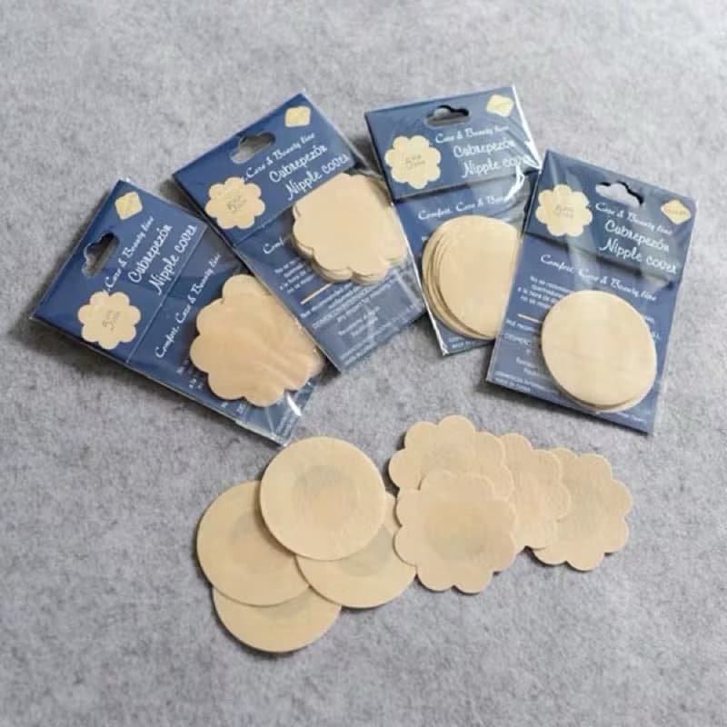 kit Até 100 Tapa-Seios Invisível Adesivo Protetor com 7,5cm de Diâmetro para Tampar Mamilos/Aureola