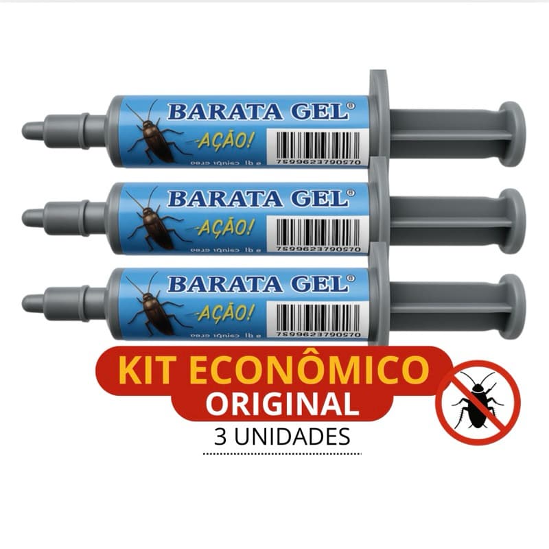 Gel Mata Barata KIT 3UN ANTI BARATA 10g cada