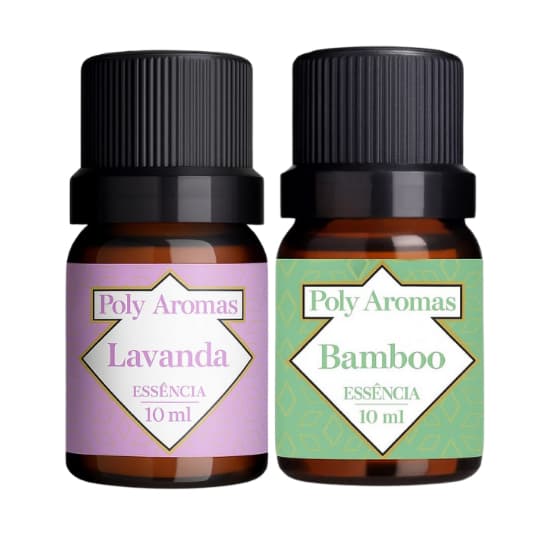 Kit 2 Essências Hidrossolúvel Lavanda/Bamboo Difusor/Aromatizador/Umidificador 10ml